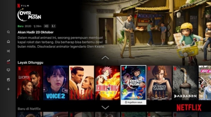 Netflix - aplikasi streaming gratis 