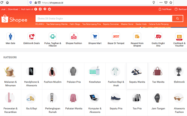 Shopee - marketplace terlaris di indonesia