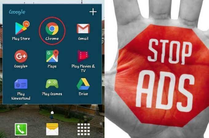 Melakukan Pengaturan pada Google Chrome - cara menghapus iklan di Android